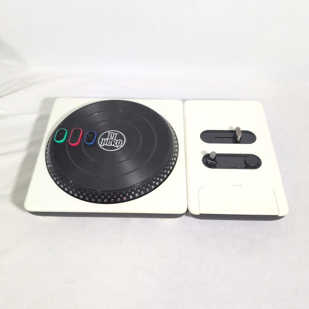 DJ Hero Wireless Turntable Controller Xbox 360 Activision RedOctane Power Tested